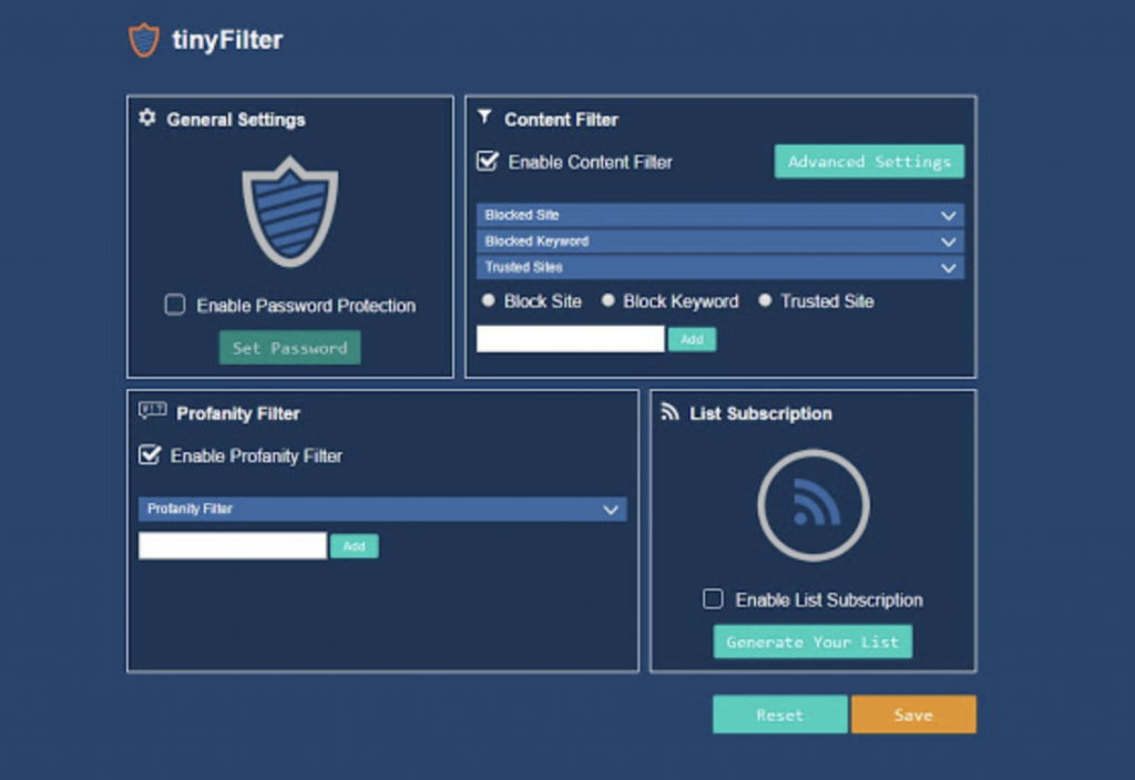 tinyfilter - chrome website blocker