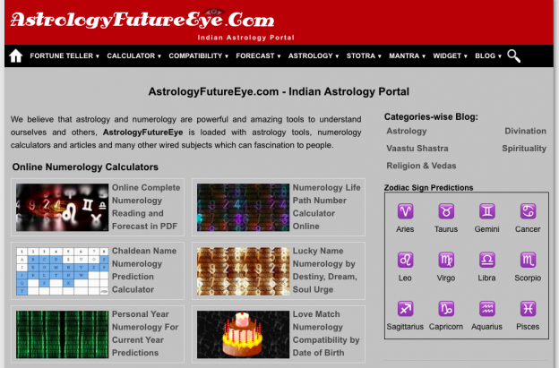 Astrologyfutureeye.com - Website Review