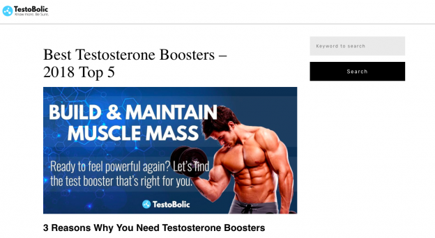 Testosteronebooster.best - Website Review